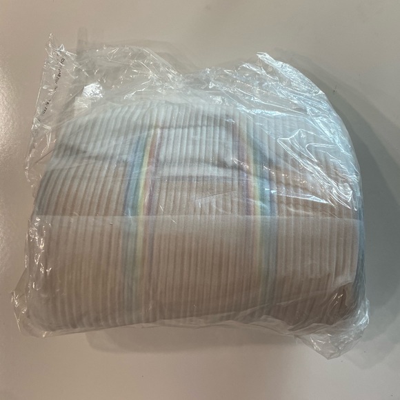 coach duffle with rainbow quilting